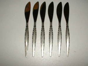 Lote de 6 esparcidores/cuchillos de mantequilla de acero inoxidable Oneida Community VENETIA de colección - Imagen 1 de 1