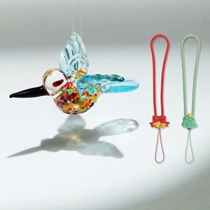 Hummingbird Ornament Hand Blown Glass Decor Hanging Suncatcher for Window,Chr... - Picture 1 of 8