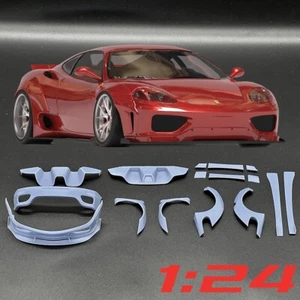 1:24 Ferrari 360 LB Style Widebody Kit Trankit For F360 Tamiya Revell & Diecast - Picture 1 of 9
