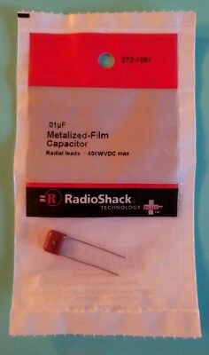 ¡NUEVO! Condensador de película metalizada RadioShack .01uF 2721051 *ENVÍO GRATUITO* Foto 1 de 4