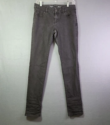 Jeans skinny elástico cintura baixa feminino The Limited 917 denim desbotado 6R 29x31 - Imagem 1 de 4