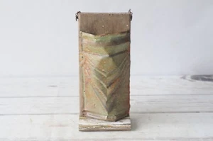 Handmade Wall Pocket Repurposed Antique Ceiling Tin Salvaged Wood Wall Decor #5 - Picture 1 of 5