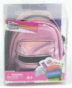 Moose Toys Real Littles Mini Toy Backpacks Solid Pink 4 Surprises Inside Sealed - Picture 1 of 12