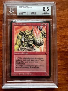 GOBLIN WIZARD The Dark Rare Reserved List Graded BGS 8.5 MTG -See Photos- - Picture 1 of 5