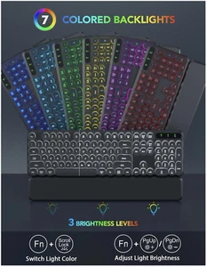 Illuminated Wireless Keyboard and Mouse Combo (KL302) - Afbeelding 1 van 2