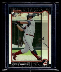 1999 Bowman Chrome Refractor #221 Jim Thome Indians HOF - Picture 1 of 2