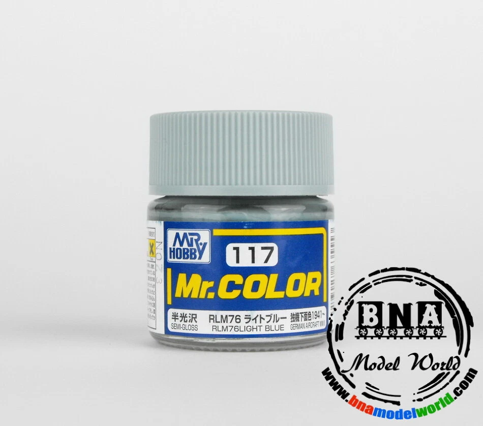 Gunze Sangyo/GSI Mr.Color Lacquer Paint - Semi-Gloss RLM 76 Light Blue (10ml) - image 1 of 1
