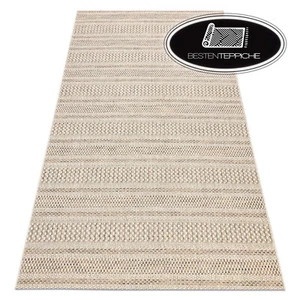 Modern Sisal Carpet Boho Stripes Beige 46209651 Flat Woven Art Simple Clean - Picture 1 of 12