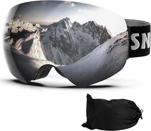 Adult Ski Snowboard Goggles, 100% UV Protection, Anti-Fog - Picture 1 of 12