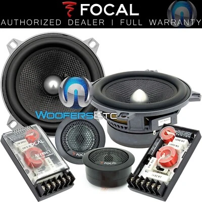 FOCAL 130A1-SG 5.25" 100W RMS 2-WAY ACCESS COMPONENT SPEAKERS MIDS TWEETERS NEW