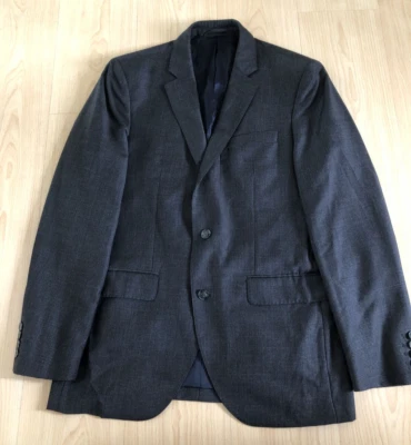 Hackett Blazer Dark Grey Puppy Tooth Jacket Smart Formal Single Breast Size 40L - Image 1 of 4