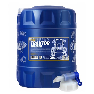 20L MANNOL huile moteur Tracteur Superoil Api CD 15W-40 Incl. Robinet de Vidange
