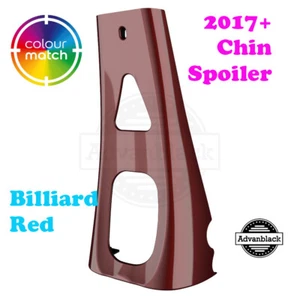 Billiard Red ABS Chin Spoiler for 2017+ Air-Cooled Harley Road Street Electra - Picture 1 of 10