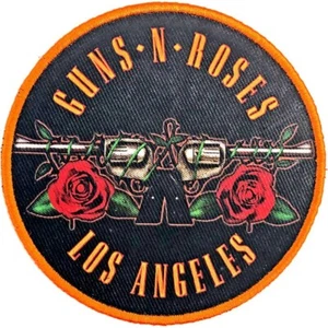 GUNS N' ROSES Iron-On Standard Patch: LOS ANGELES ORANGE : Official Merch gift - Imagen 1 de 1