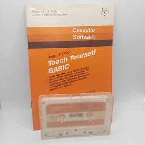 Vintage Texas Instruments Teach Yourself Basic PHT 6007 TI-99/4A Part 1 Cassette - Picture 1 of 5