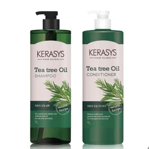 Kerasys Tea Tree Oil Shampoo 1l & Conditioner 1l For Oily Hair Scalp Perfumed - Picture 1 of 4