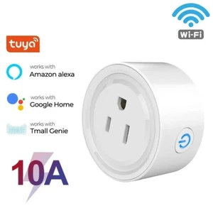 Tuya WiFi Smart Plug 20A with Power Monitor US Outlet Timer Work With Alexa - Picture 1 of 10