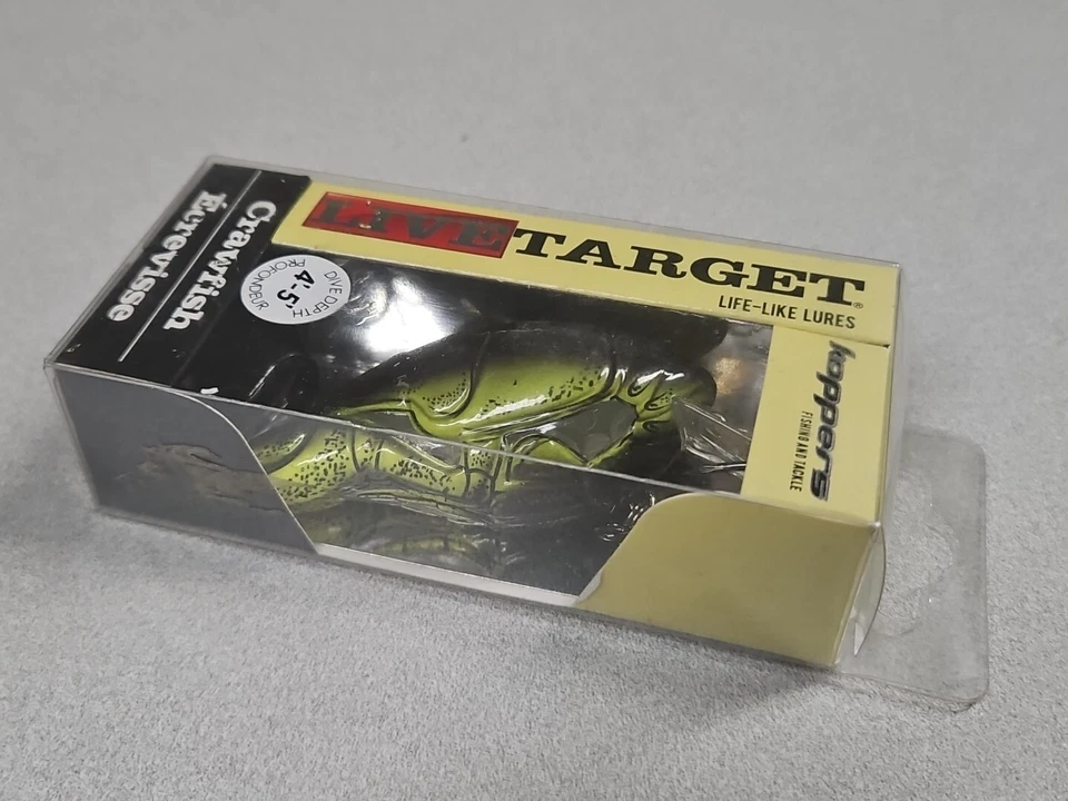 Discontinued Koppers Live Target 5/8oz CRAWFISH...Brown/Chartreuse...NOS!!! - Image 1 of 2