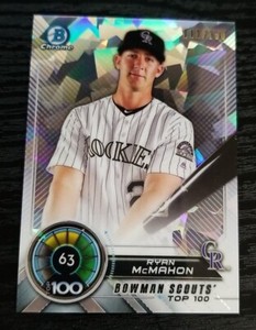 2018 Bowman Chrome Scouts Top 100 Atomic Ryan McMahon /150
