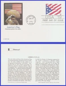 USA4 #UX153 U/A FLEETWOOD FDC Flag - Picture 1 of 1