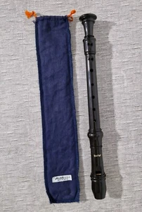 Aulos 303A-E Descant Soprano Recorder Brown Baroque With Bag Made in Japan - Picture 1 of 19