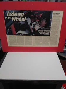 Custom-made Centerfold Of Dale Earnhardt Senior Asleep At The Wheel - Picture 1 of 6