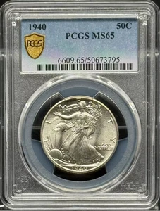 1940 Walking Liberty Half PCGS MS-65 - Picture 1 of 3