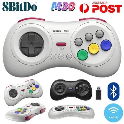 8BITDO Wireless Game Controller M30 2.4G Bluetooth Retro Gamepad Switch Android - Image 1 of 4