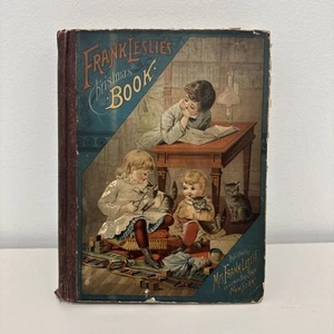 Frank Leslie's 1887 CHRISTMAS BOOK Victorian Illustrated HC Book - Picture 1 of 10