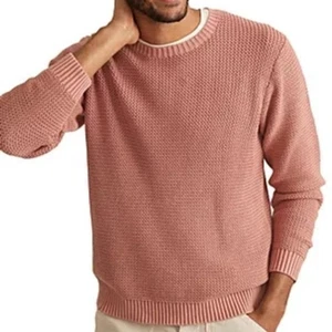 Marine Layer | Herren Garment Dye Rundhalsausschnitt Baumwollpullover in Marsala Größe Medium - Bild 1 von 8
