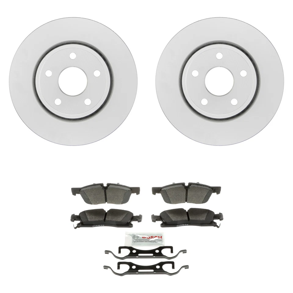 Kit de pastillas de freno de disco semimetálicas azules rotores delanteros Bosch para Jeep Grand Cherokee Foto 1 de 1