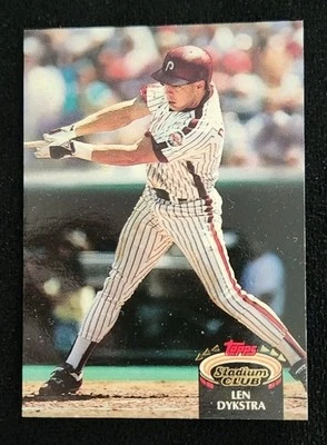 1992 Topps Stadium Club - Lenny Dykstra #470 - Image 1 of 2