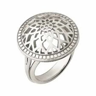 LINKS OF LONDON Ladies Timeless Sterling Silver Domed Cut Out Ring P NEW RRP215 - Image 1 of 4
