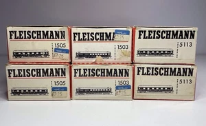 Lote de trabajo de 6 autocares Fleischmann DSG alemanes 1503 1505 5113 - escala HO - reparaciones - Imagen 1 de 24