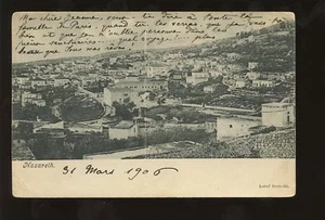 PALESTINE NAZARETH 1906 UB PPC TOWN VIEW - Picture 1 of 1