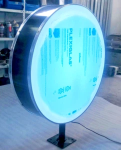 LED Leuchtkasten Doppelseitig 80cm Lichtwerbung Leuchtreklame LED Linsen NEU TOP - Bild 1 von 5