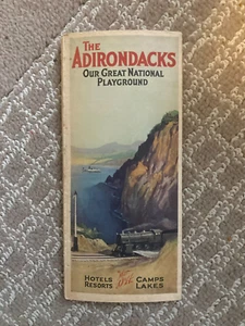 The Adirondacks Our Great National Playground D&H Railroad RR Brochure Map 1931 - Picture 1 of 3