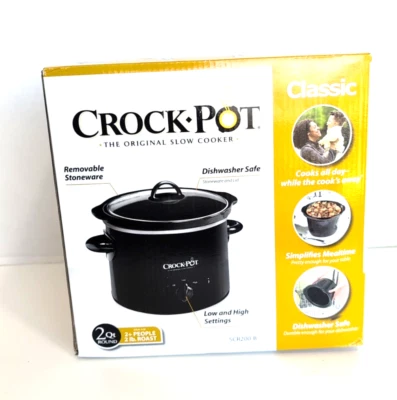 Crock-Pot SCR200-B Manual Slow Cooker NIB - Image 1 of 4