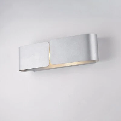 Applique da parete design moderno taglio laser argento 2 luci BON-810 - Immagine 1 di 2