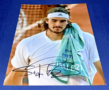 STEFANOS TSITSIPAS SIGNED 8X10 PHOTO GREEK PRO TENNIS PLAYER ATP AUTOGRAPH AUTO