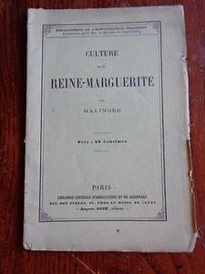 Culture de la Reine Marguerite par Malingre 1869 / jardin fleurs horticulture - Imagen 1 de 1