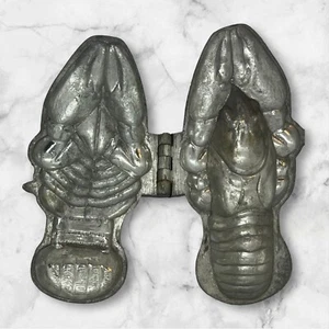Antique Lobster/ Crayfish #164 Pewter Chocolate Candy Ice Cream - Picture 1 of 7