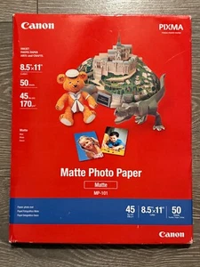 Canon Matte Photo Paper MP-101 (8.5" X 11") 50 Sheets - Picture 1 of 3