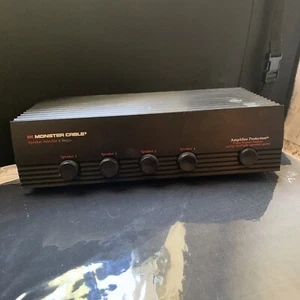 Monster Cable Stereo Audio Speaker Selector 4 Way w Amplifier Protection - Picture 1 of 7