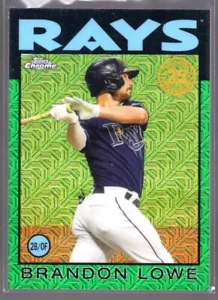 Topps Silver Pack 1986 Topps Green Mojo 2021/99 #86BC-71 Brandon Lowe - Imagen 1 de 2