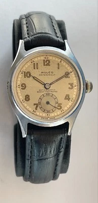 Vintage Military MULCO Watch Waterproof Antimagnetic Swiss Incabloc SERVICED - Image 1 of 4