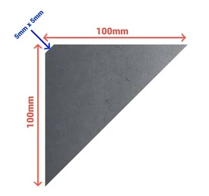Steel Welding Gusset, 100mmx100mm, 5mm Thick Mild Steel (Set of 4) Triangle - Picture 1 of 1