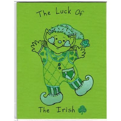 Dancing Leprechaun - C - Handmade Good Greeting Supply Card CLEARANCE - Image 1 of 4