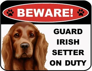 LED Light Up Red Flashing Blinking Attention Grabbing Laminated Dog Sign Beware - Picture 1 of 5