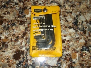 CRAFTSMAN 9 PIECE HEX KEY ASSORTMENT 9_46693 MADE IN USA USED SEARS LOOK !!!! - Picture 1 of 9